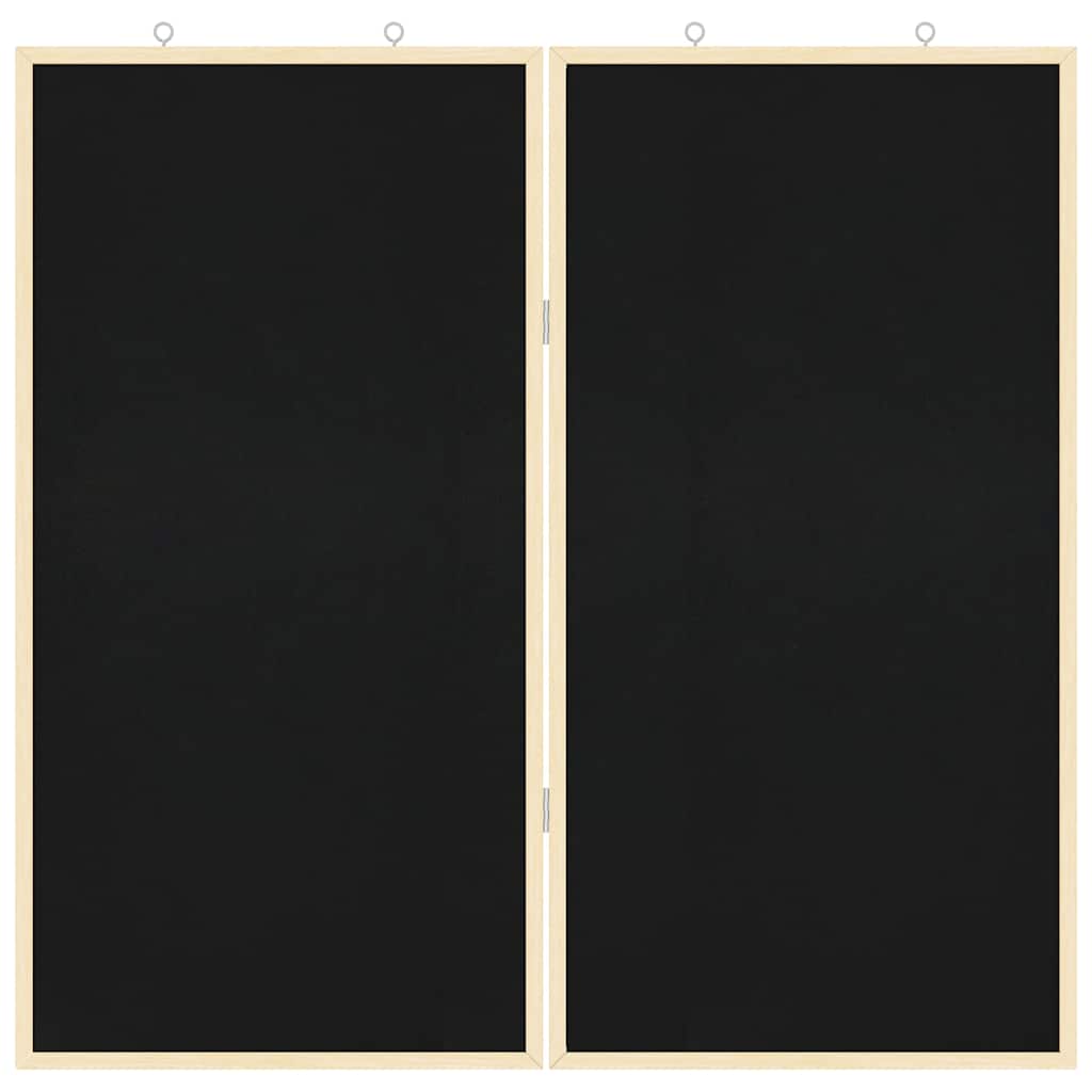 Info-Tafel Schwarz 80 x 80 x 1,4 cm Massivholz Kiefer