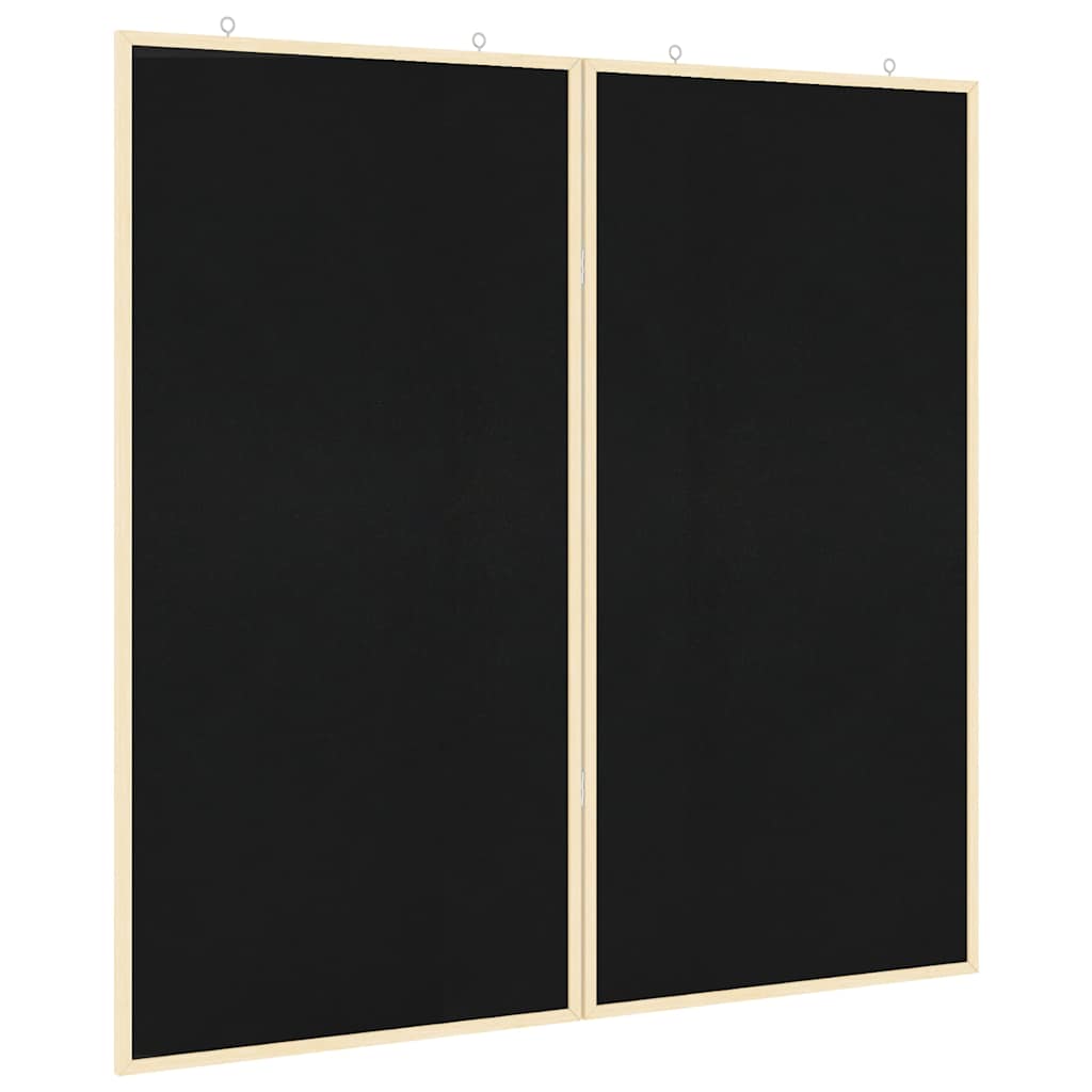 Info-Tafel Schwarz 100 x 100 x 1,4 cm Massivholz Kiefer