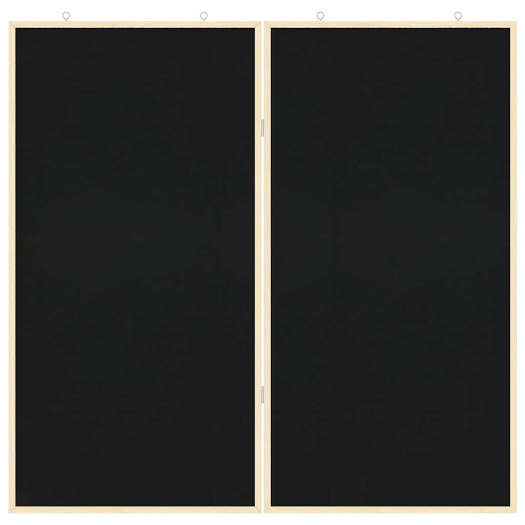 Info-Tafel Schwarz 100 x 100 x 1,4 cm Massivholz Kiefer