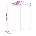 Info-Tafel Schwarz 100 x 100 x 1,4 cm Massivholz Kiefer
