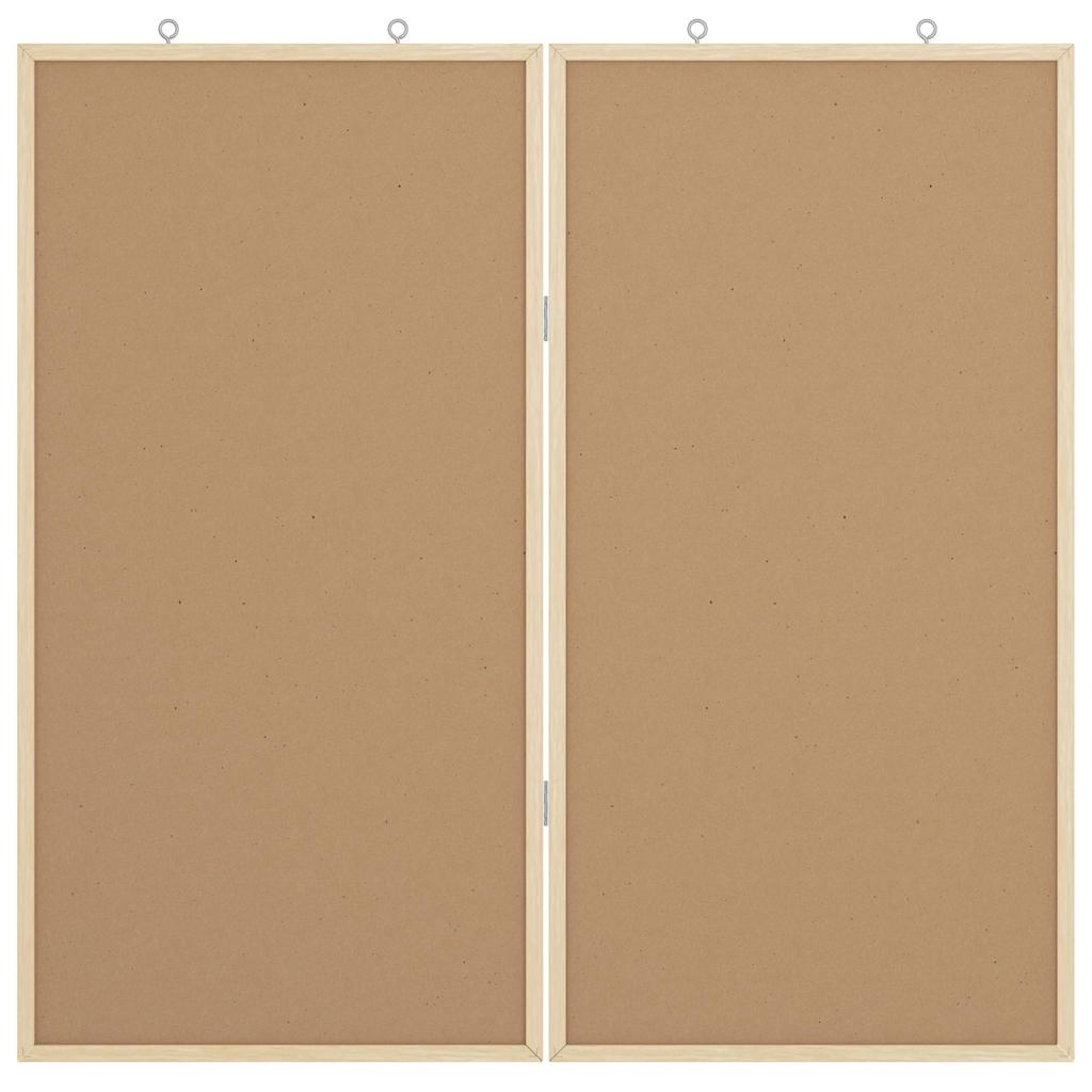 Info-Tafel Braun 80 x 80 x 1,4 cm Massivholz Kiefer