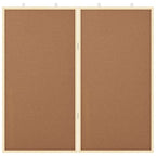 Info-Tafel Braun 80 x 80 x 1,4 cm Massivholz Kiefer
