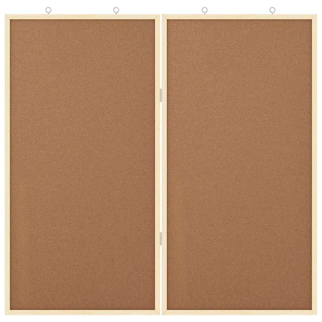 Info-Tafel Braun 80 x 80 x 1,4 cm Massivholz Kiefer