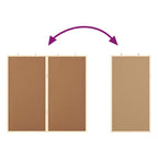 Info-Tafel Braun 80 x 80 x 1,4 cm Massivholz Kiefer