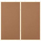Info-Tafel Braun 100 x 100 x 1,4 cm Massivholz Kiefer