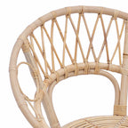 Esszimmerstuhl 2 pcs Rattan und Eisen Natur 54 x 65 x 82 cm