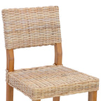 Esszimmerstuhl 2 pcs Kubu Rattan Natur 46 x 55 x 84 cm