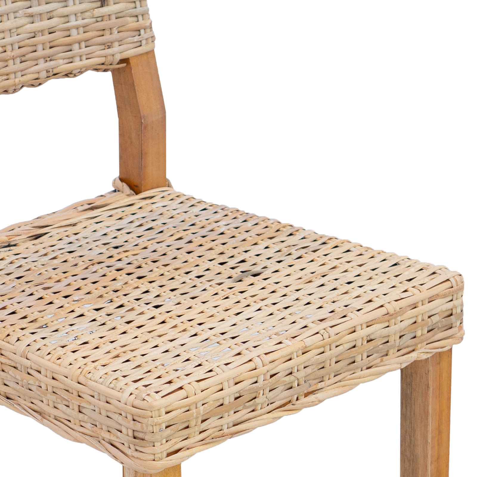 Esszimmerstuhl 2 pcs Kubu Rattan Natur 46 x 55 x 84 cm