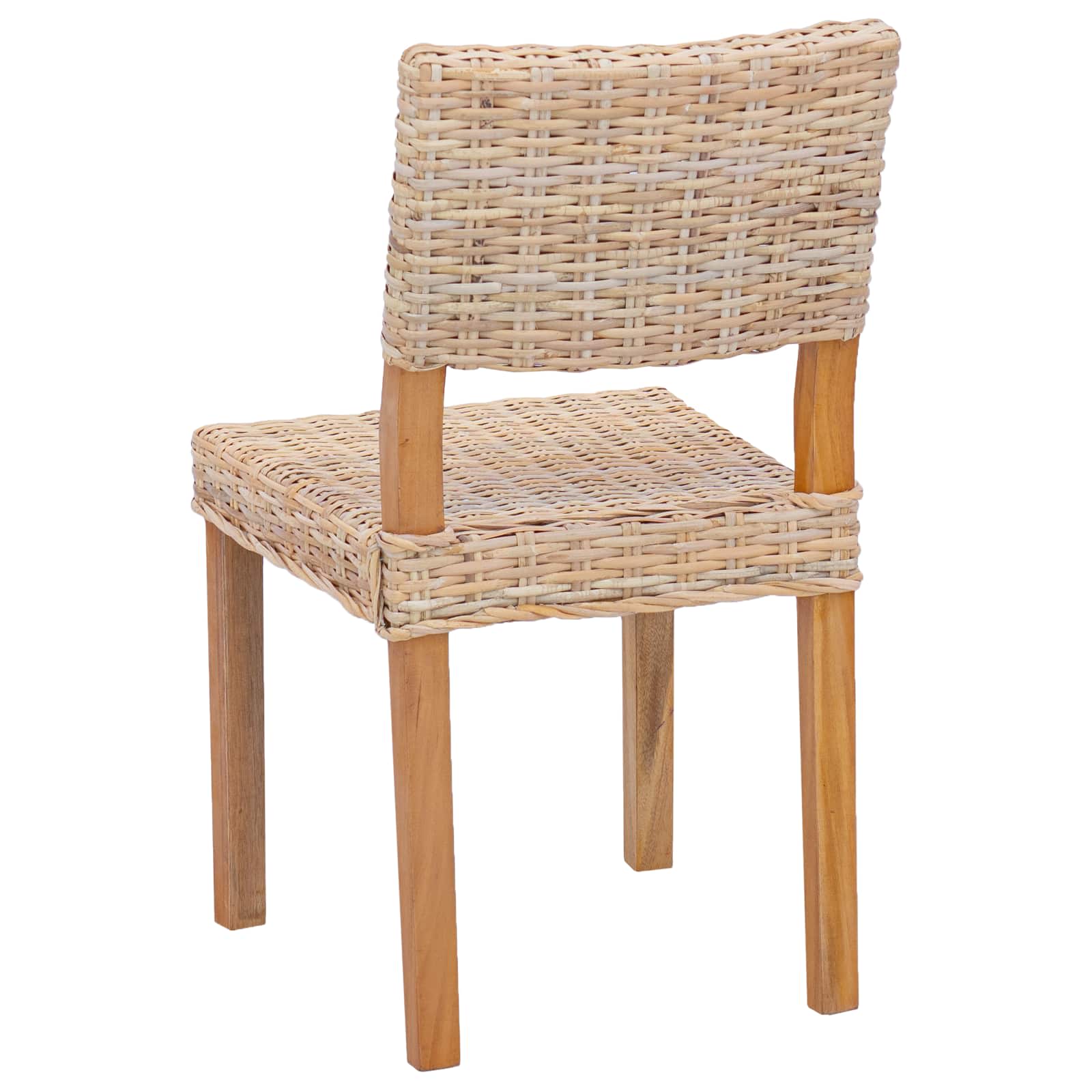 Esszimmerstuhl 2 pcs Kubu Rattan Natur 46 x 55 x 84 cm