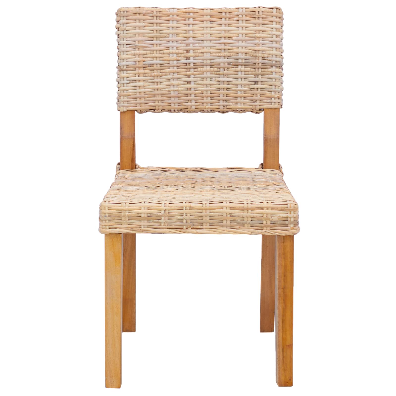 Esszimmerstuhl 2 pcs Kubu Rattan Natur 46 x 55 x 84 cm