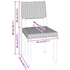 Esszimmerstuhl 2 pcs Kubu Rattan Natur 46 x 55 x 84 cm