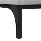 Badezimmermöbel-Set 2 pcs Graues Sonoma Sperrholz und Metall