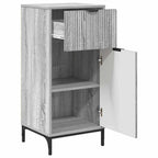 Badezimmermöbel-Set 2 pcs Graues Sonoma Sperrholz und Metall