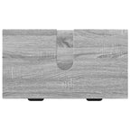 Badezimmermöbel-Set 2 pcs Graues Sonoma Sperrholz und Metall