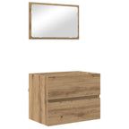 Badezimmermöbel-Set 3 pcs Artisan-Eiche Holzwerkstoff