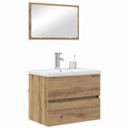 Badezimmermöbel-Set 3 pcs Artisan-Eiche Holzwerkstoff