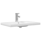Badezimmermöbel-Set 3 pcs Schwarz Eichen-Optik Holzwerkstoff