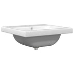 Badezimmermöbel-Set 2 pcs Schwarze Eiche und Weiß Holzwerkstoff