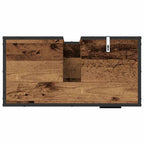 Badezimmerschrank mit Tür Altholz 65 x 33 x 60 cm Holzwerkstoff