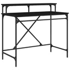 Schreibtisch Schwarz Eichen-Optik 100 x 50 x 90 cm