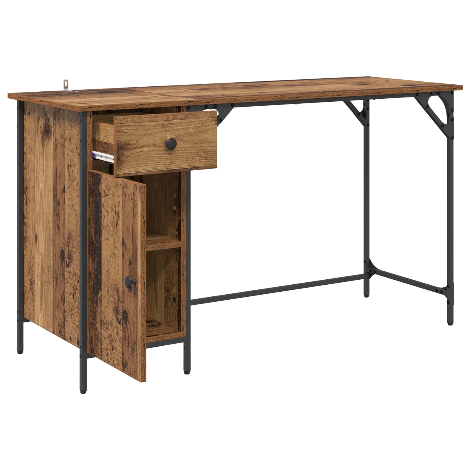 Computertisch Altholz 131 x 48 x 75 cm Holzwerkstoff