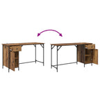 Computertisch Altholz 131 x 48 x 75 cm Holzwerkstoff