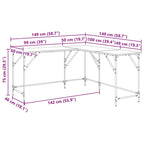 Schreibtisch Artisan-Eiche 149 x 149 x 75 cm Holzwerkstoff