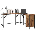 Schreibtisch Altholz 141 x 141 x 75 cm Holzwerkstoff