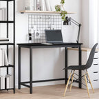 Tisch Schwarz Eichen-Optik 80 x 50 x 76,5 cm