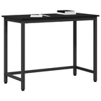 Tisch Schwarz Eichen-Optik 80 x 50 x 76,5 cm
