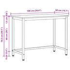 Tisch Altholz 100 x 50 x 76,5 cm Ingenieure Holz und Stahl