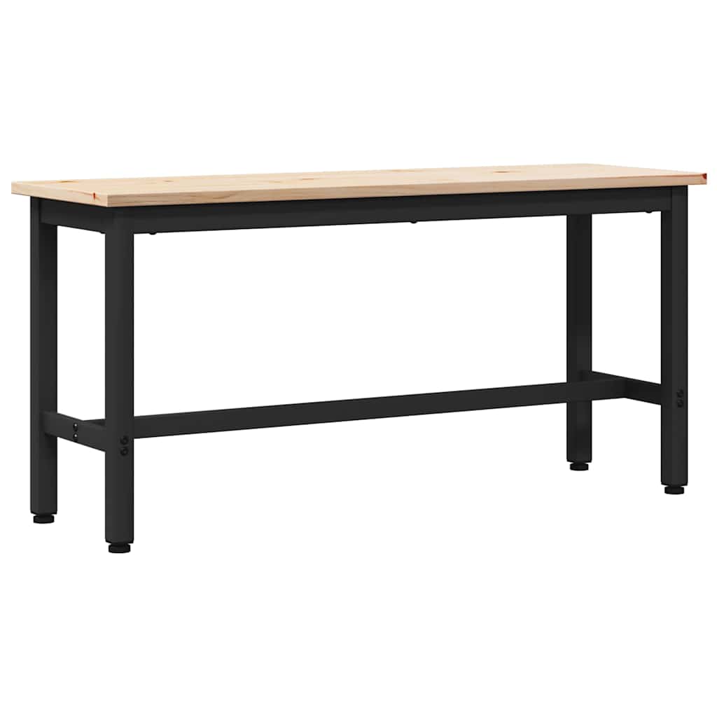 Esstische 2 pcs Natur 100 x 32,5 x 49 cm Massives Kiefernholz