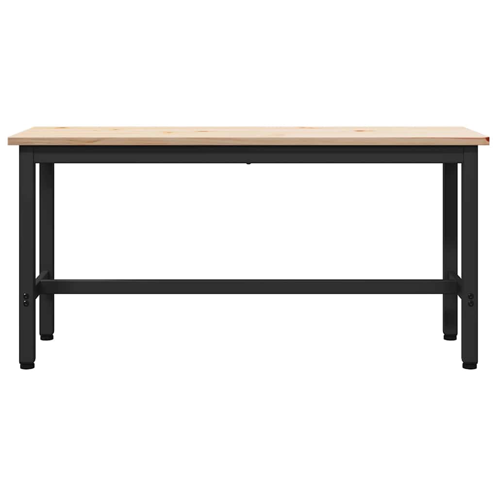 Esstische 2 pcs Natur 100 x 32,5 x 49 cm Massives Kiefernholz