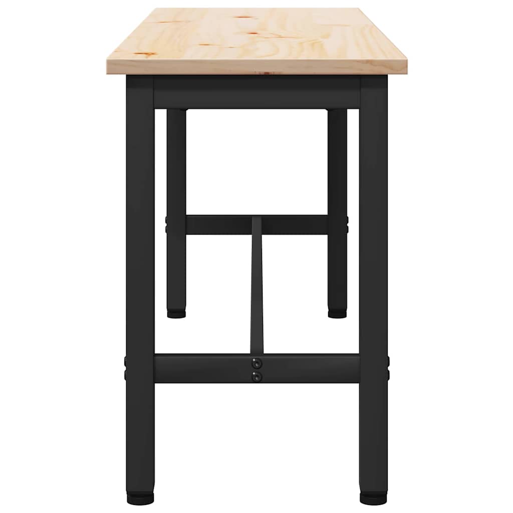 Esstische 2 pcs Natur 100 x 32,5 x 49 cm Massives Kiefernholz