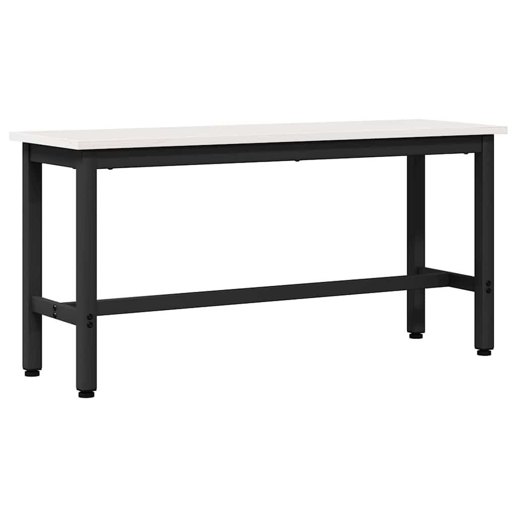 Esstischbank Weiß 100 x 32,5 x 49 cm Massives Kiefernholz