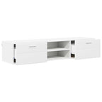 Holzschrank mit Schubladen Weiß 150 x 39 x 30 cm Holzwerkstoff