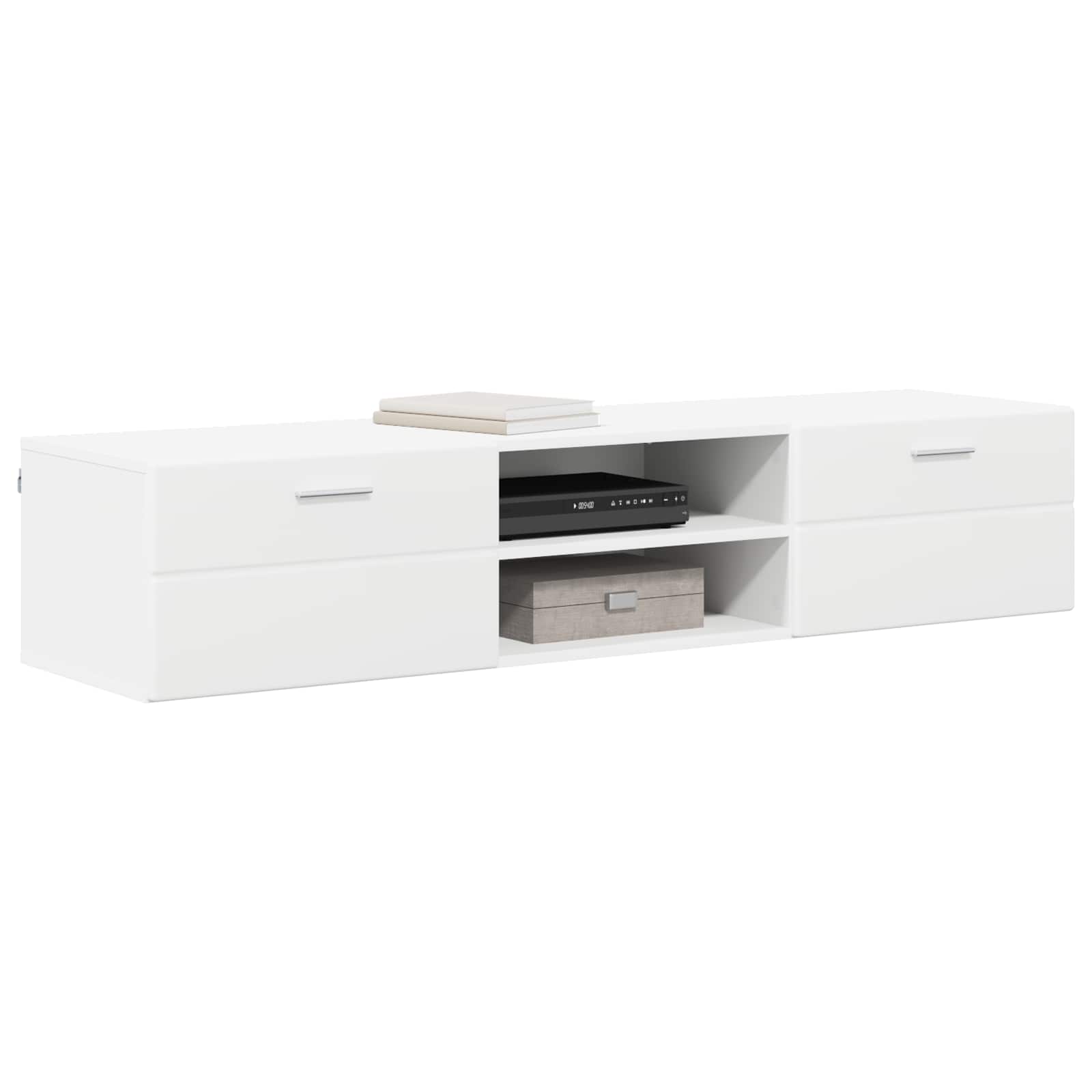 Holzschrank mit Schubladen Weiß 150 x 39 x 30 cm Holzwerkstoff