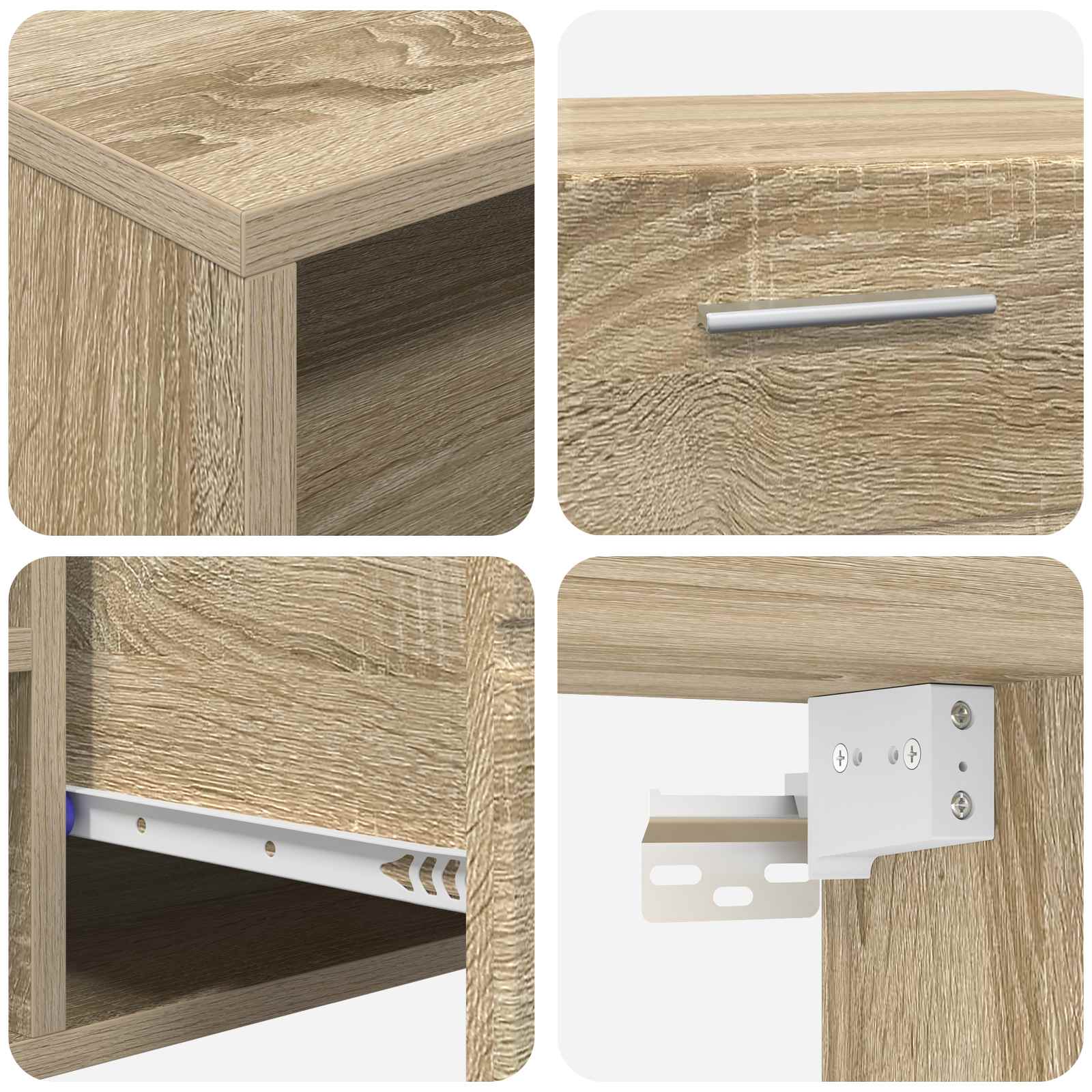 Holzschrank Sonoma-Eiche 100,5 x 39 x 30 cm Holzwerkstoff