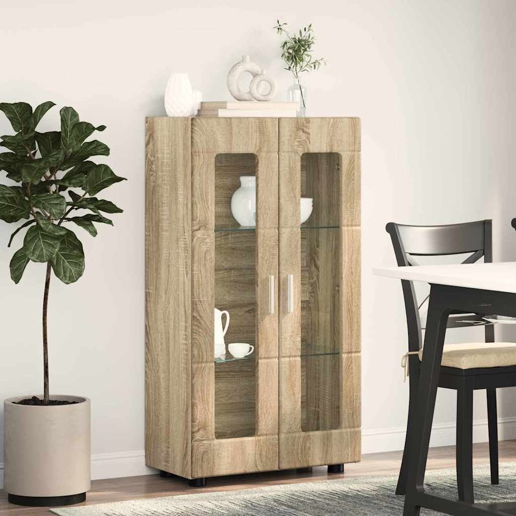 Sideboard FLORIN Sonoma-Eiche 55,5 x 29 x 100 cm Holzwerkstoff