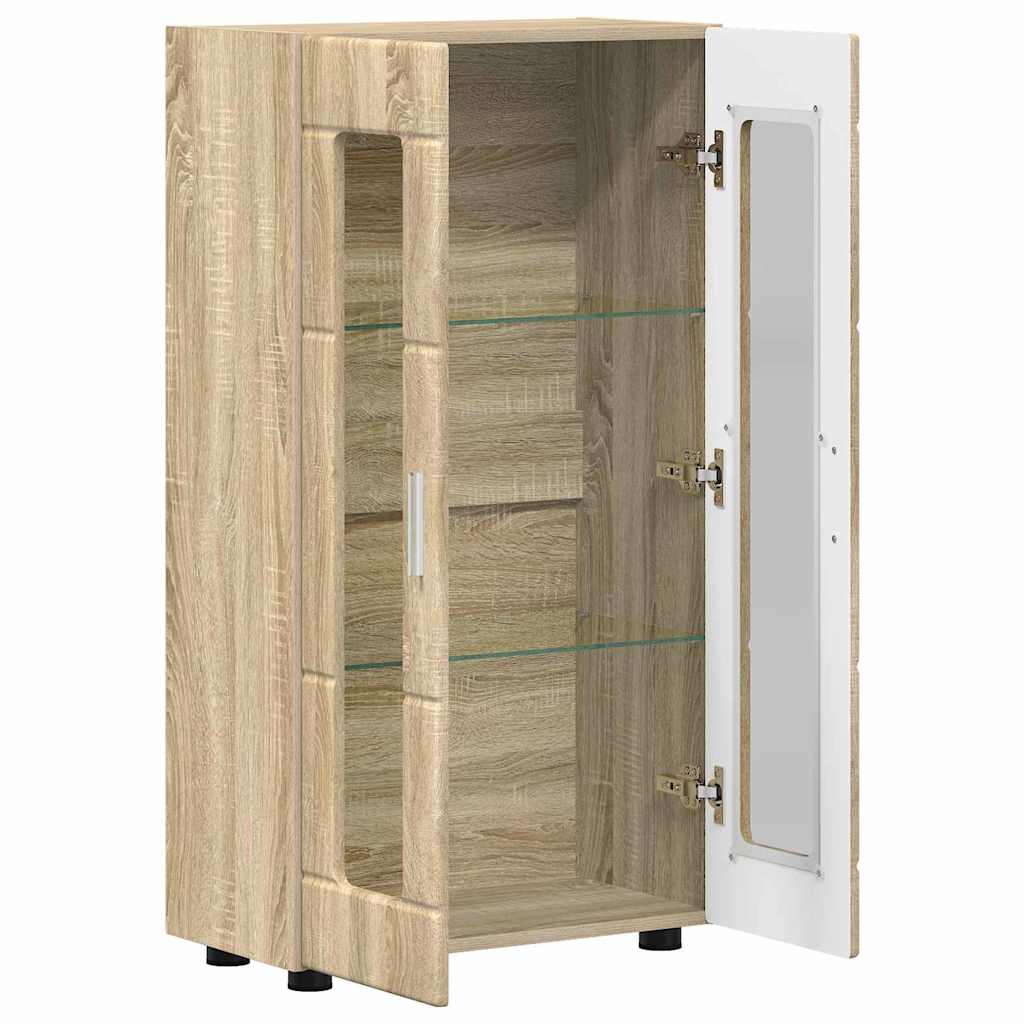 Sideboard FLORIN Sonoma-Eiche 55,5 x 29 x 100 cm Holzwerkstoff