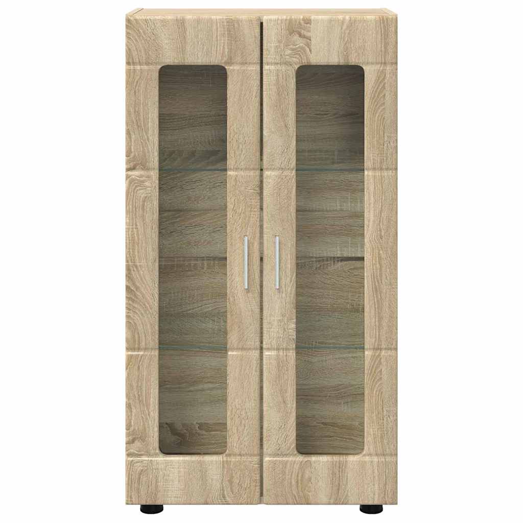 Sideboard FLORIN Sonoma-Eiche 55,5 x 29 x 100 cm Holzwerkstoff