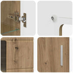 Sideboard FLORIN Artisan-Eiche 55,5 x 29 x 100 cm Holzwerkstoff