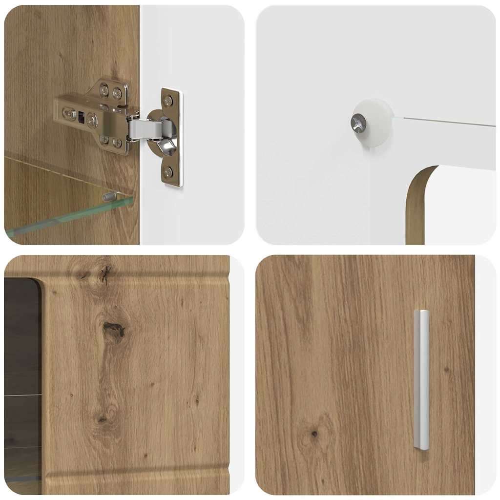 Sideboard FLORIN Artisan-Eiche 55,5 x 29 x 100 cm Holzwerkstoff