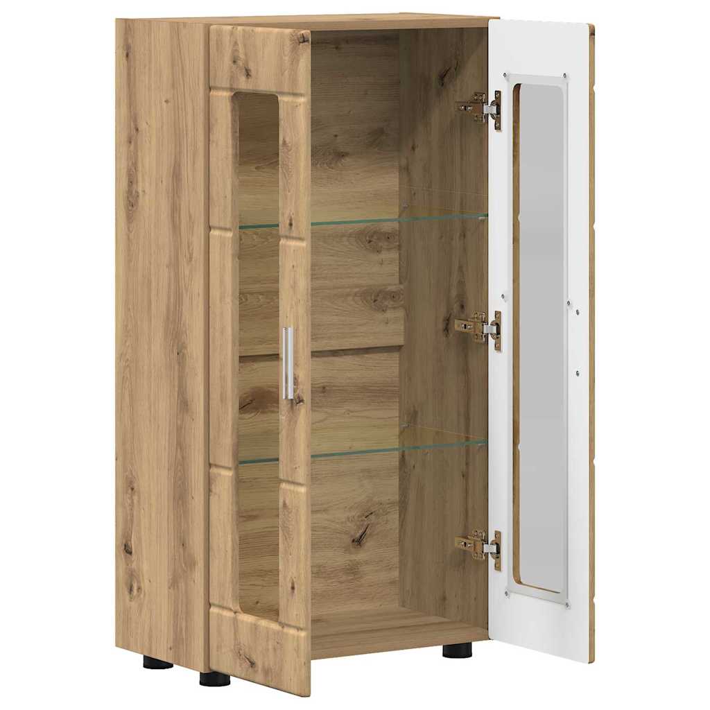 Sideboard FLORIN Artisan-Eiche 55,5 x 29 x 100 cm Holzwerkstoff