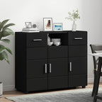 Holzschrank Schwarz 88,5 x 30,5 x 73 cm Holzwerkstoff