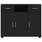 Holzschrank Schwarz 88,5 x 30,5 x 73 cm Holzwerkstoff