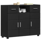 Holzschrank Schwarz 88,5 x 30,5 x 73 cm Holzwerkstoff