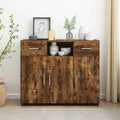 Holzschrank Geräucherte Eiche 88,5 x 30,5 x 73 cm Holzwerkstoff