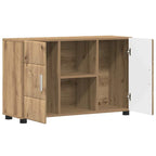 Sideboard mit Regal FLORIN Artisan-Eiche 88,5 x 30,5 x 55,5 cm