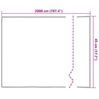 Selbstklebende Fensterfolie Mattierte Streifen 45 x 2000 cm PVC